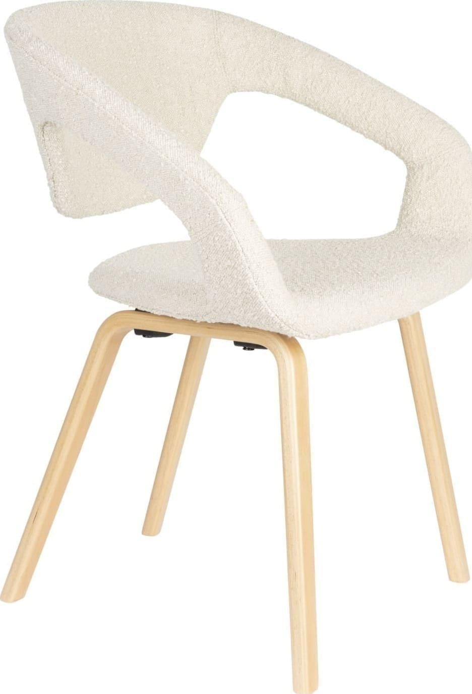 Armstoel Flexback Boucle Beige Zuiver ZVR1200253