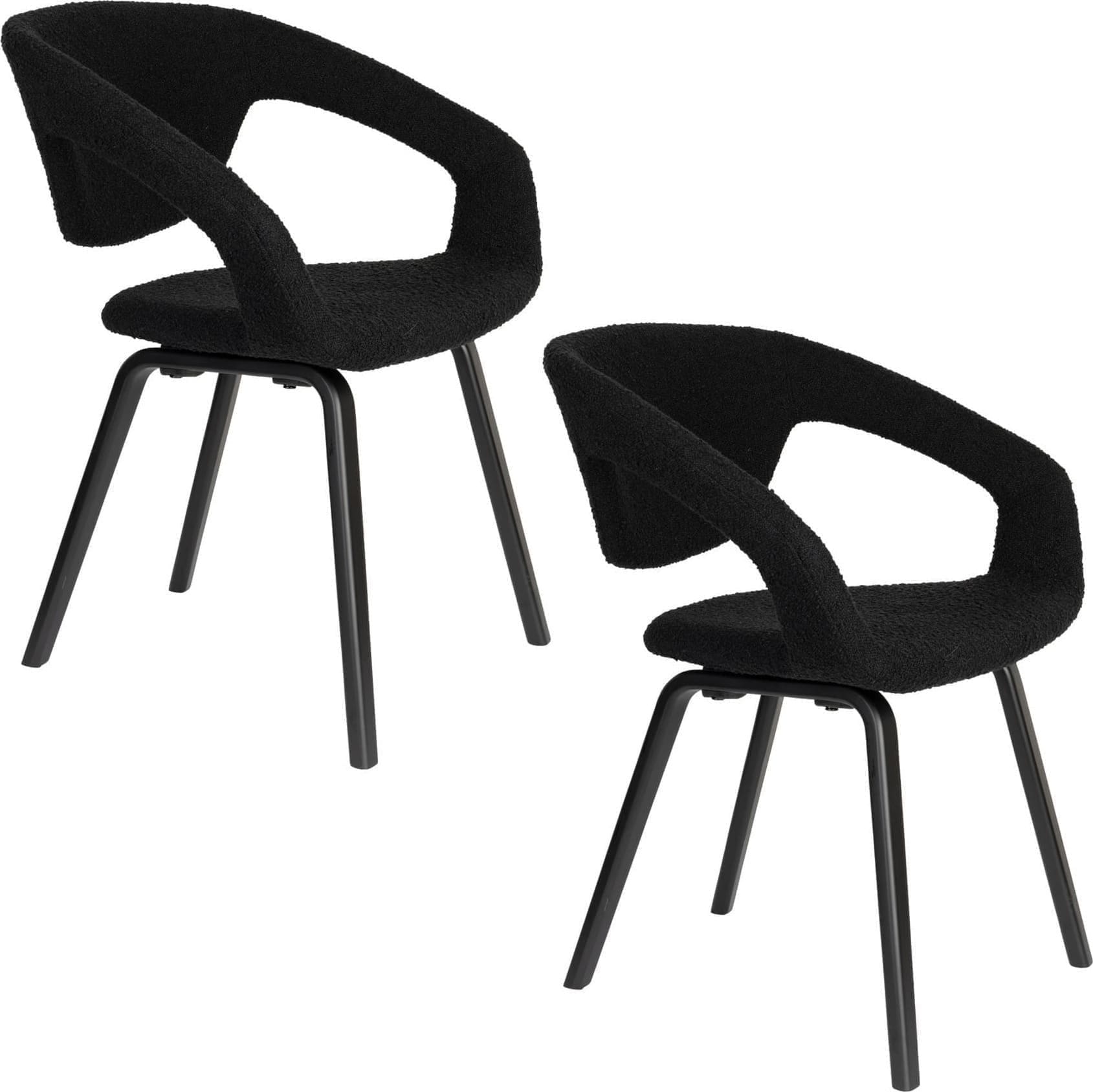 Armstoel Flexback Boucle Black - Afbeelding 16