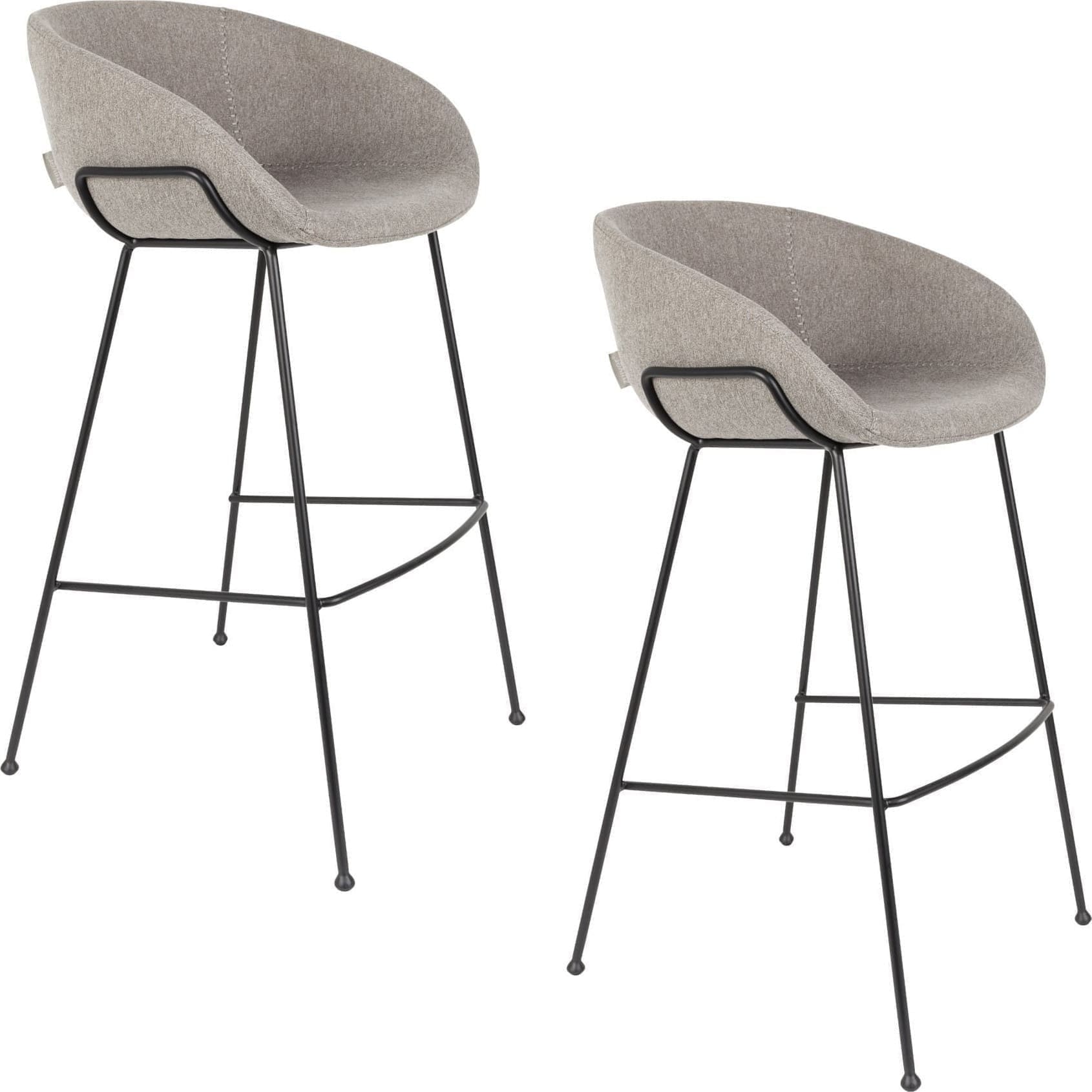 Barkruk Feston - Fab Grey - Afbeelding 15