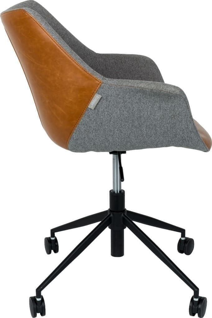 Bureaustoel Doulton Vintage Brown Zuiver ZVR1300003