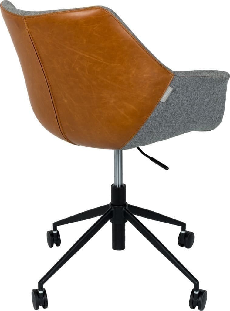 Bureaustoel Doulton Vintage Brown Zuiver ZVR1300003