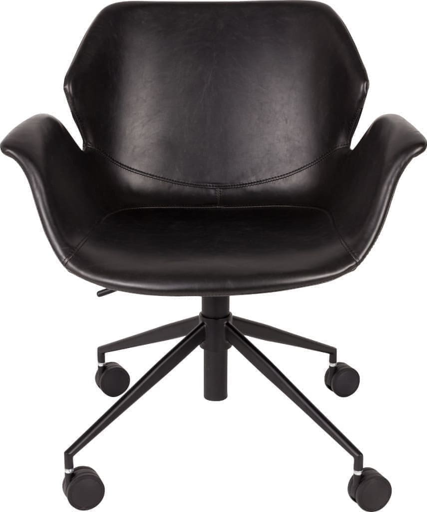 Bureaustoel Nikki All Black Zuiver ZVR1300004