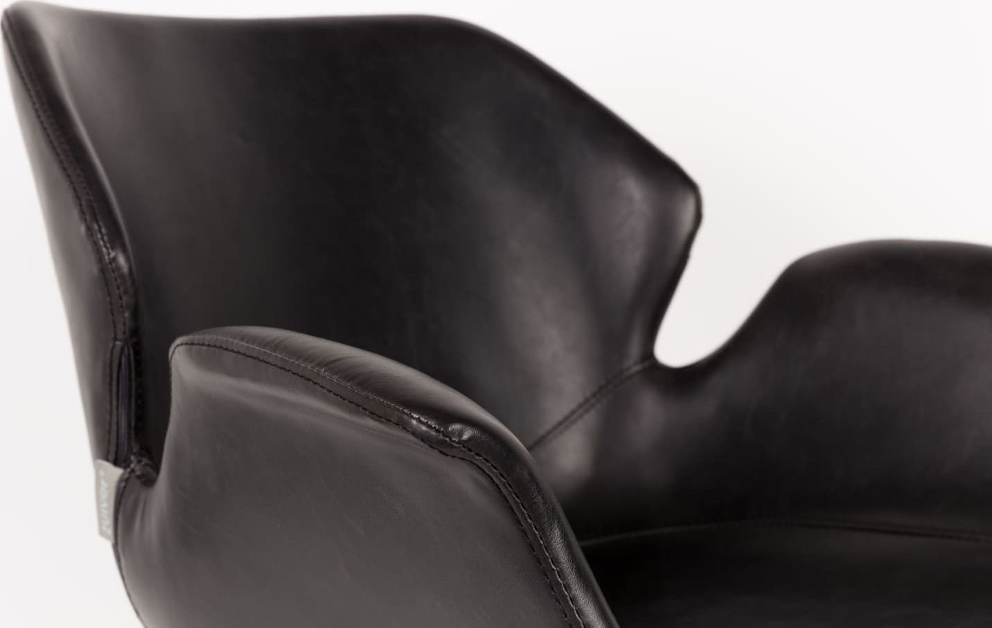 Bureaustoel Nikki All Black Zuiver Bureaustoel ZVR1300004