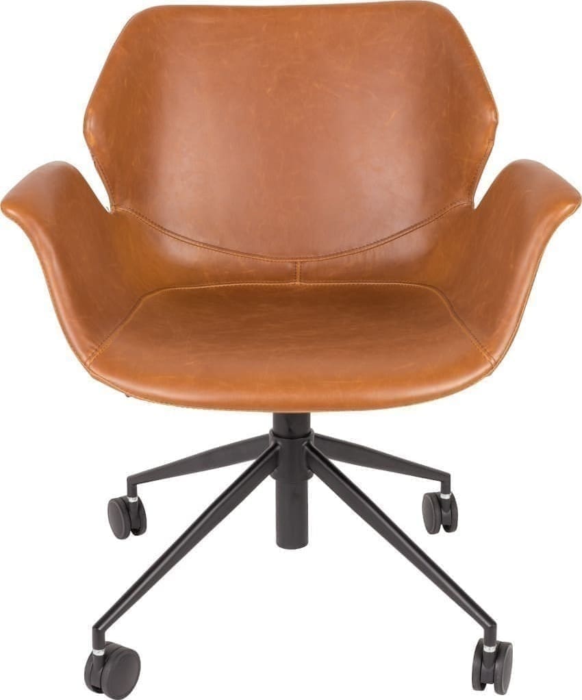 Bureaustoel Nikki All Brown Zuiver ZVR1300005