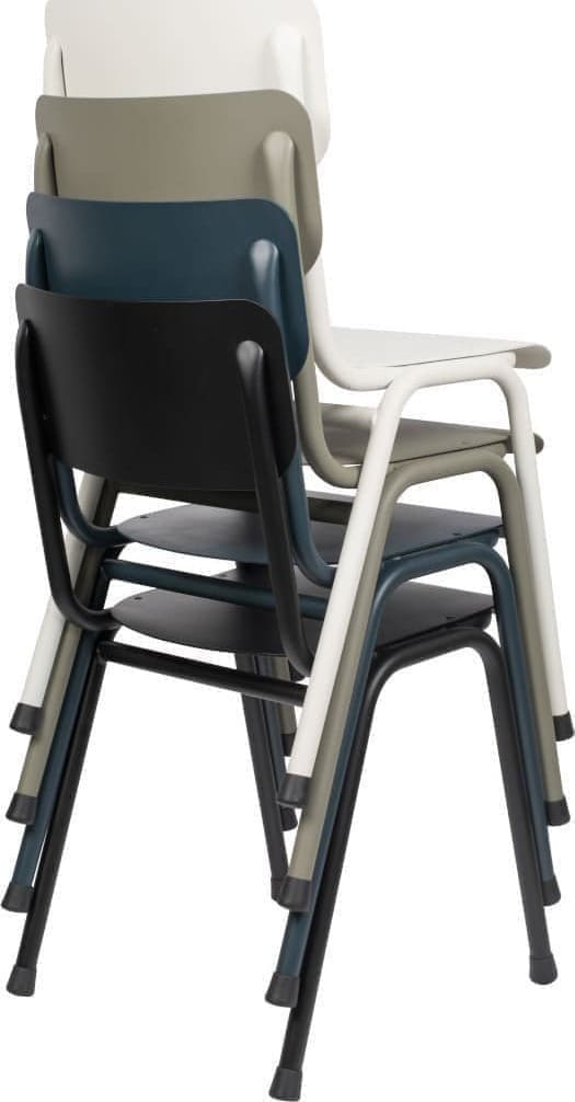 Eetkamerstoel Back To School Outdoor Black Zuiver ZVR1100383