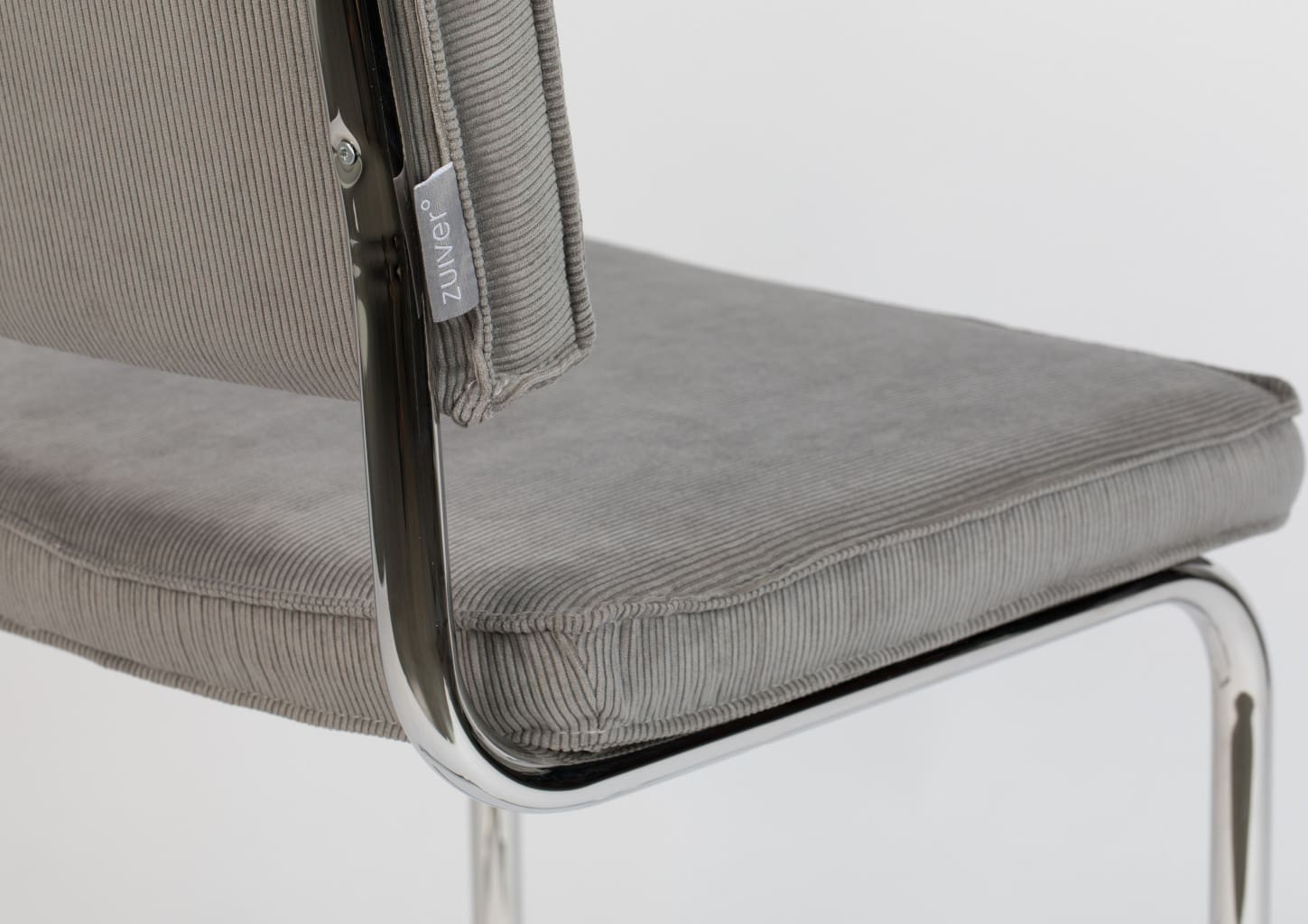 Eetkamerstoel Ridge Rib Cool Grey 32a Zuiver ZVR1100076