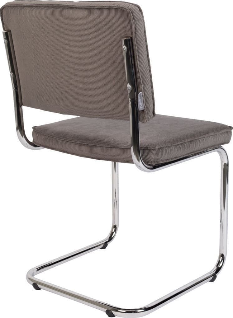 Eetkamerstoel Ridge Rib Grey 6a Zuiver ZVR1006005