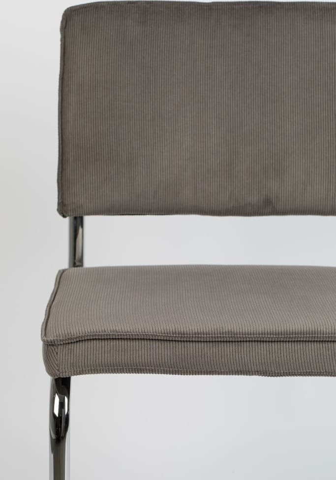 Eetkamerstoel Ridge Rib Grey 6a Zuiver ZVR1006005