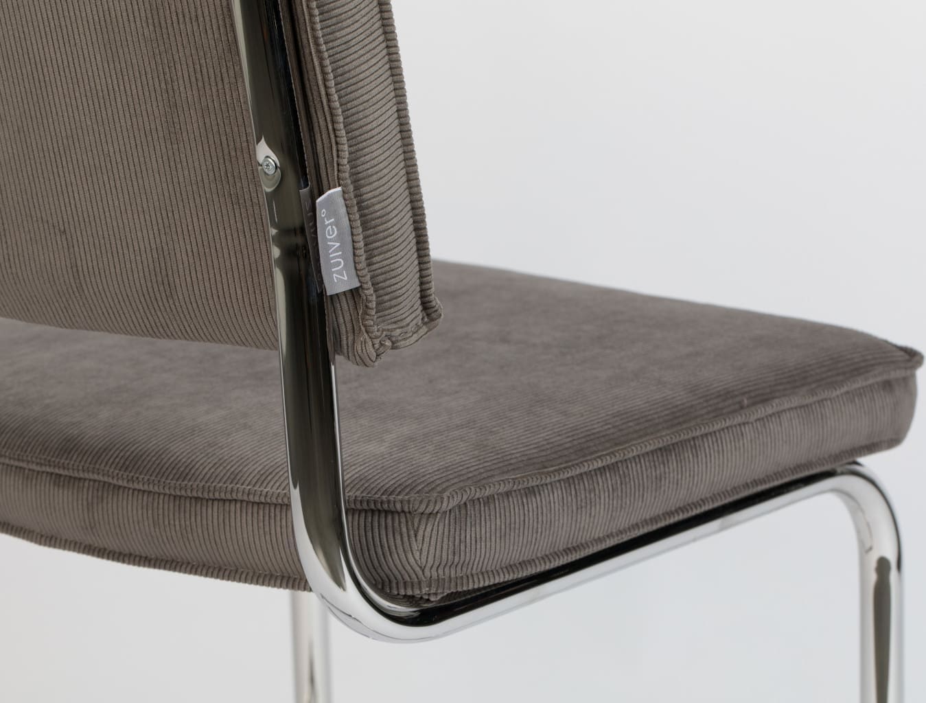 Eetkamerstoel Ridge Rib Grey 6a Zuiver ZVR1006005