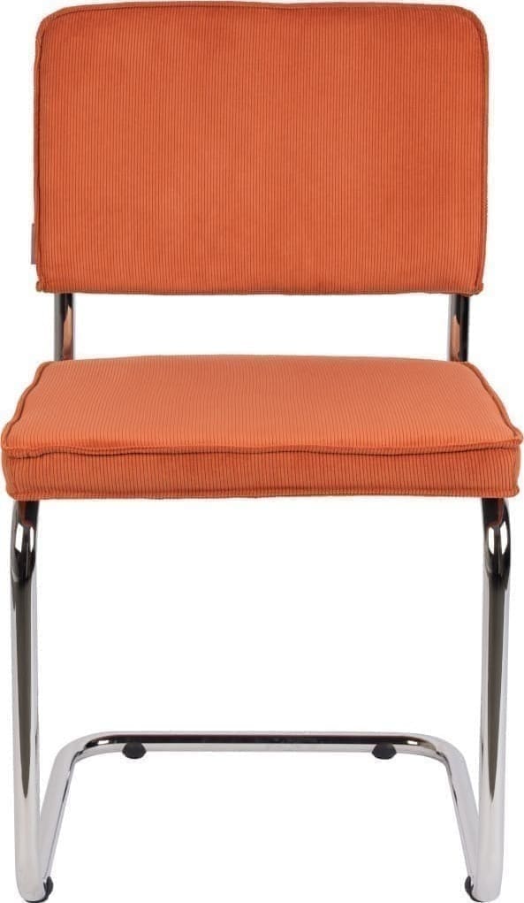 Eetkamerstoel Ridge Rib Orange 19a Zuiver ZVR1006003