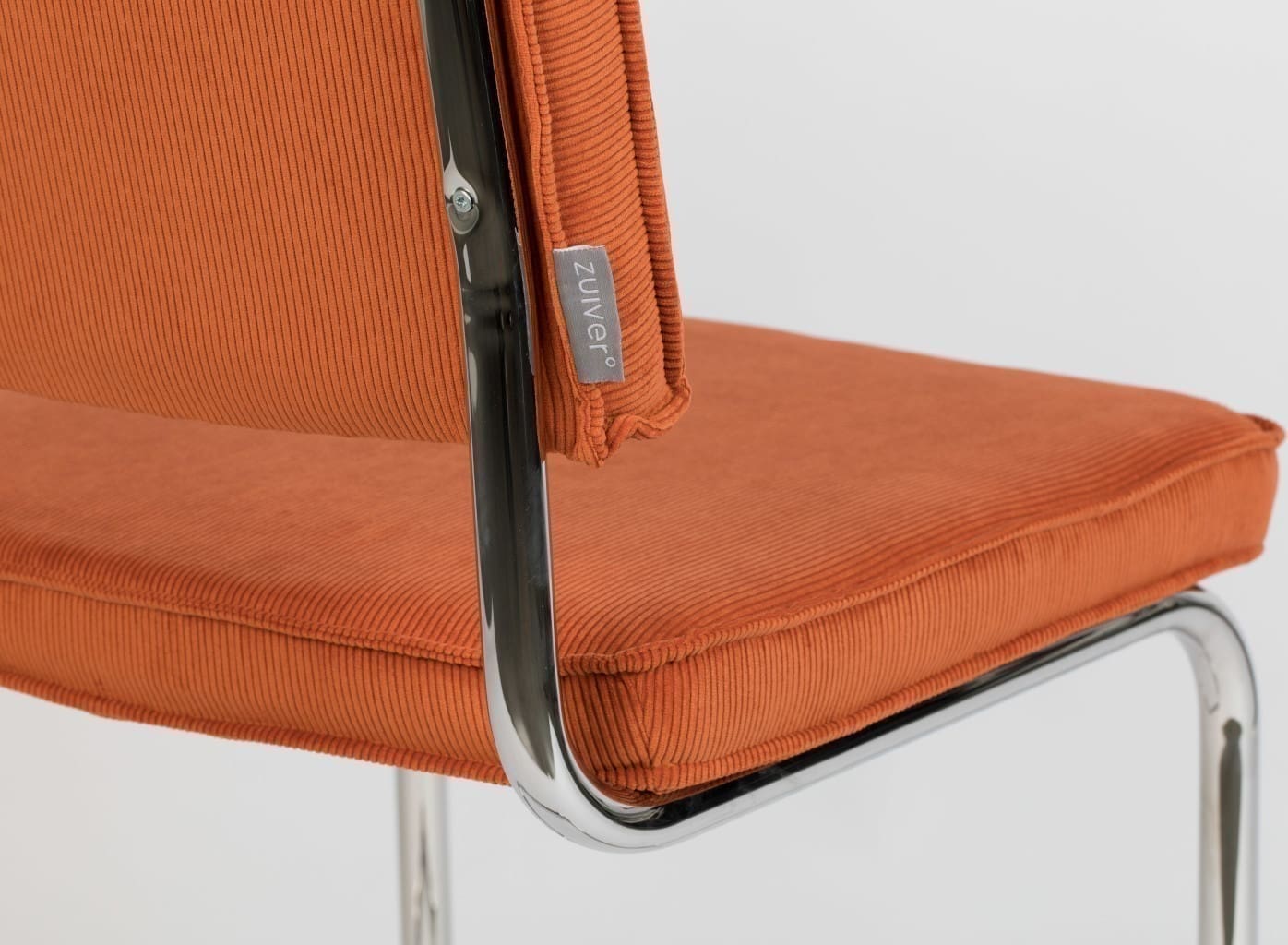 Eetkamerstoel Ridge Rib Orange 19a Zuiver ZVR1006003