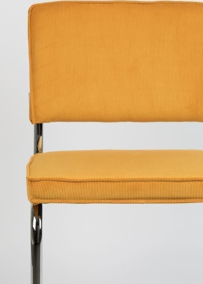 Eetkamerstoel Ridge Rib Yellow 24a Zuiver ZVR1006010