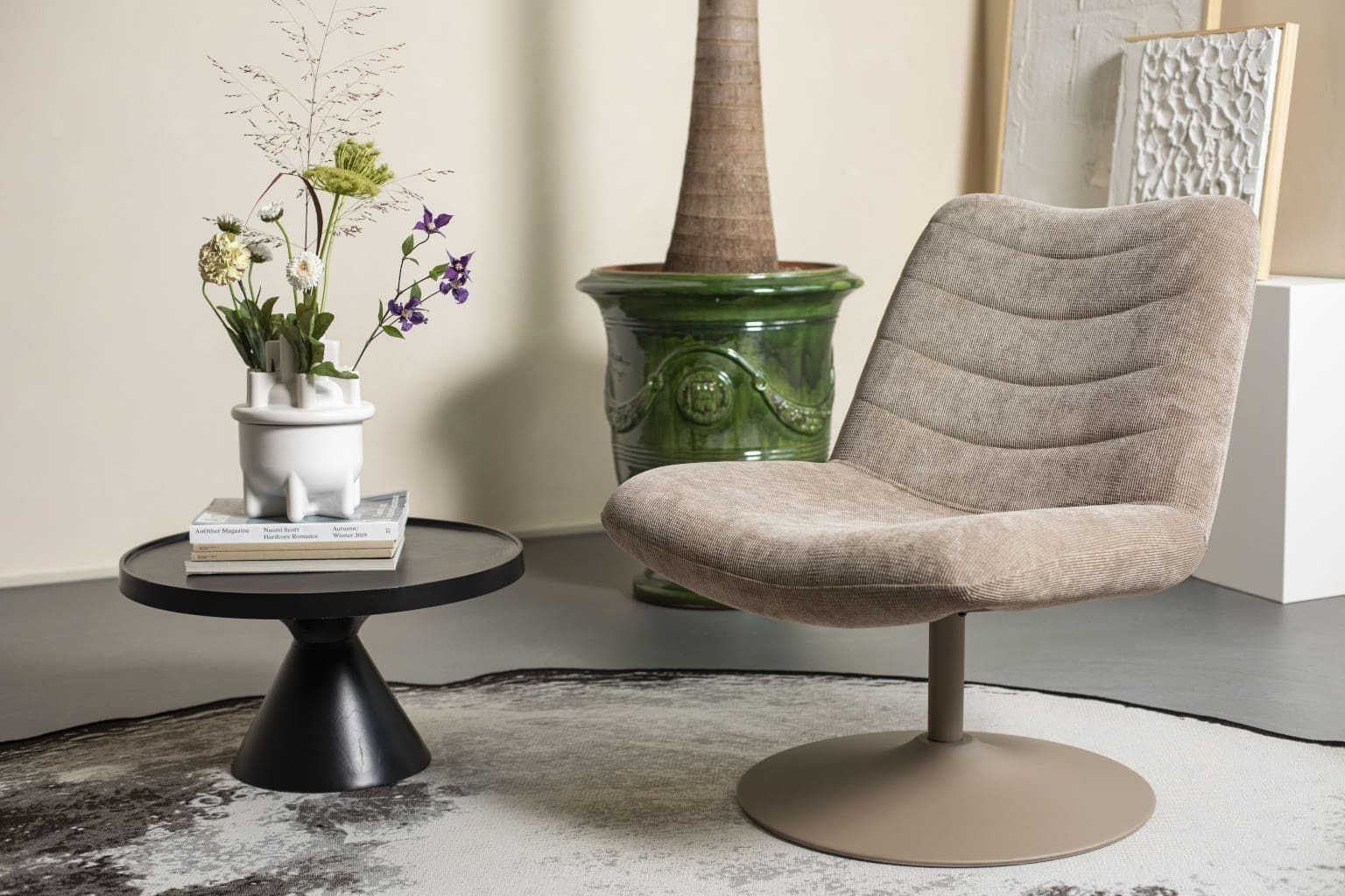 Draaifauteuil Bubba - Beige - Afbeelding 21