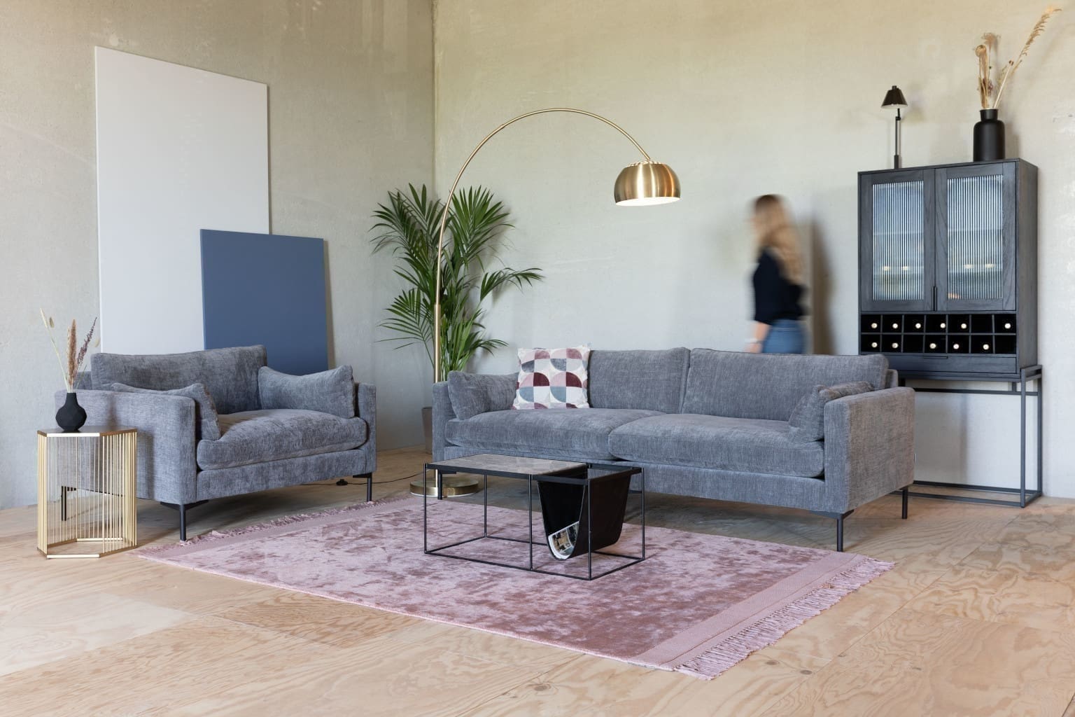 Loveseat Summer Anthracite Zuiver ZVR3100102
