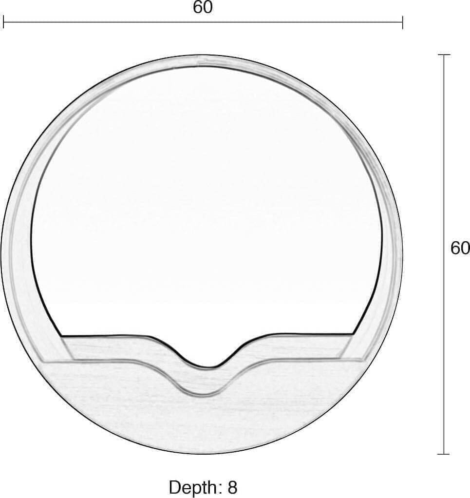 Spiegel Round Wall 60 Zuiver ZVR8100004
