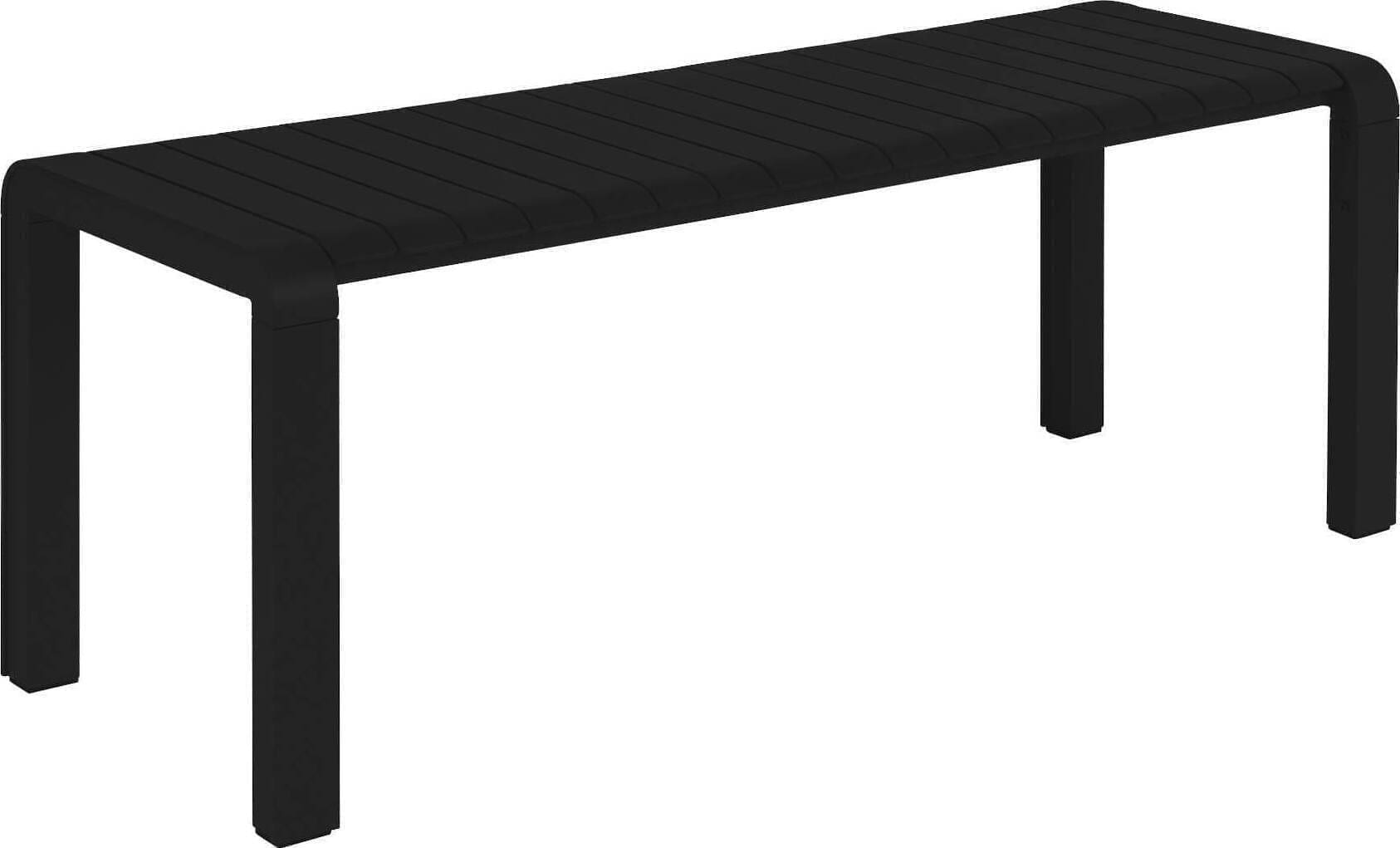 Tuinbank Vondel 129,5x45 Black Zuiver ZVR1700007