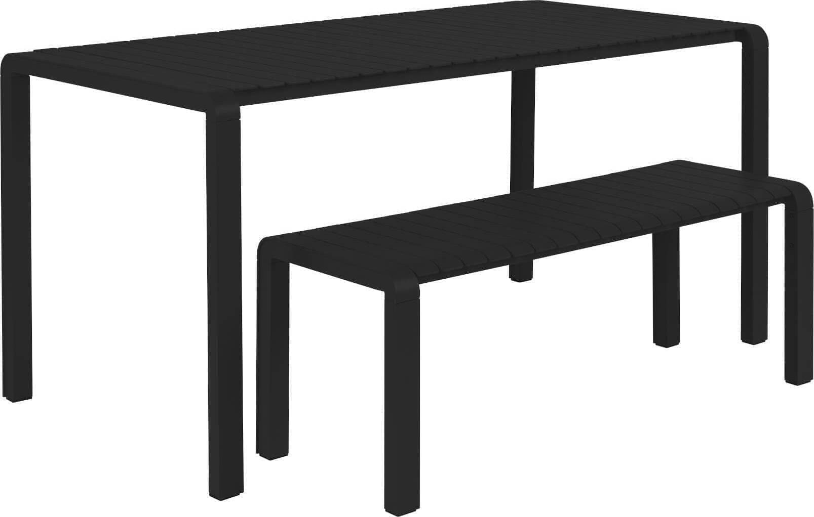 Tuinbank Vondel 129,5x45 Black Zuiver ZVR1700007