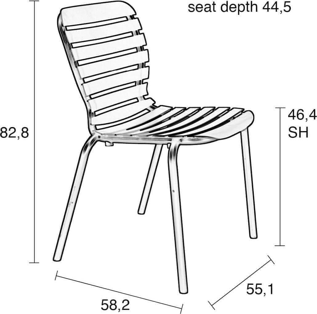 Stoel outdoor Vondel - Green - Afbeelding 20