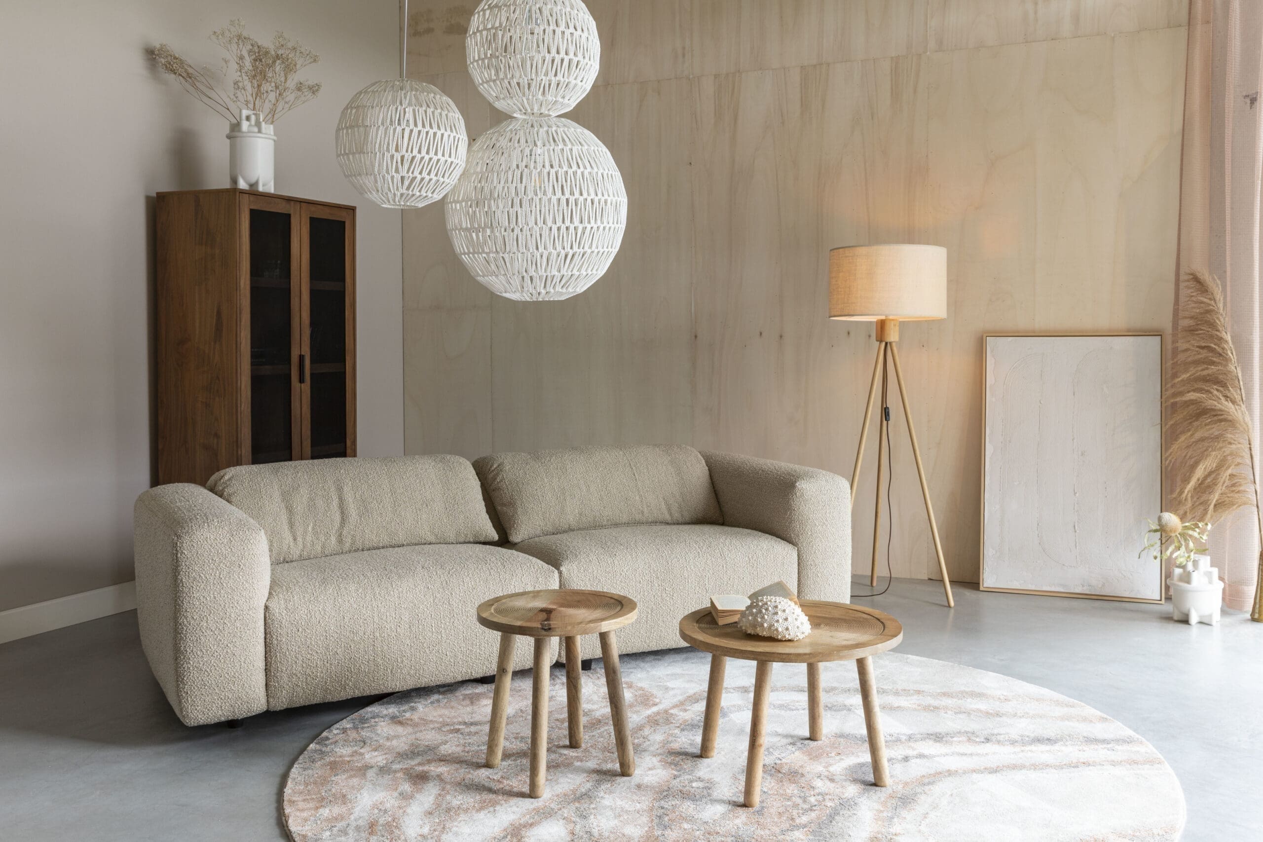 Vloerkleed Solar Ø200 - Grey/terra - Afbeelding 17