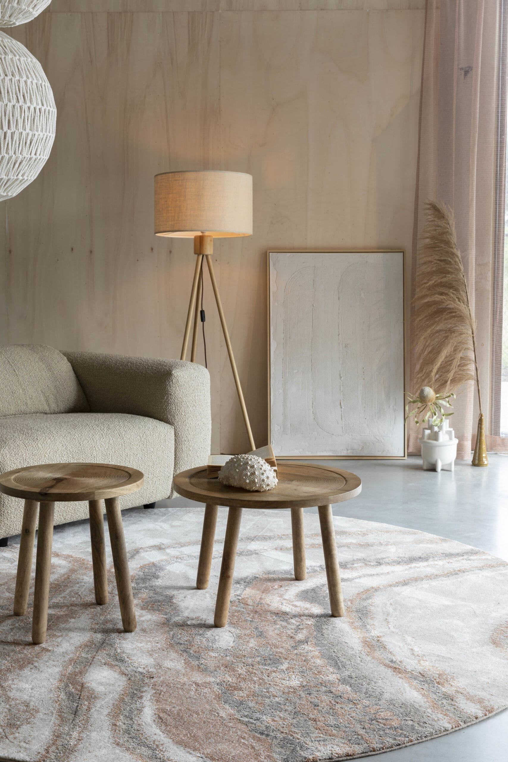 Vloerkleed Solar Ø240 - Grey/terra - Afbeelding 16