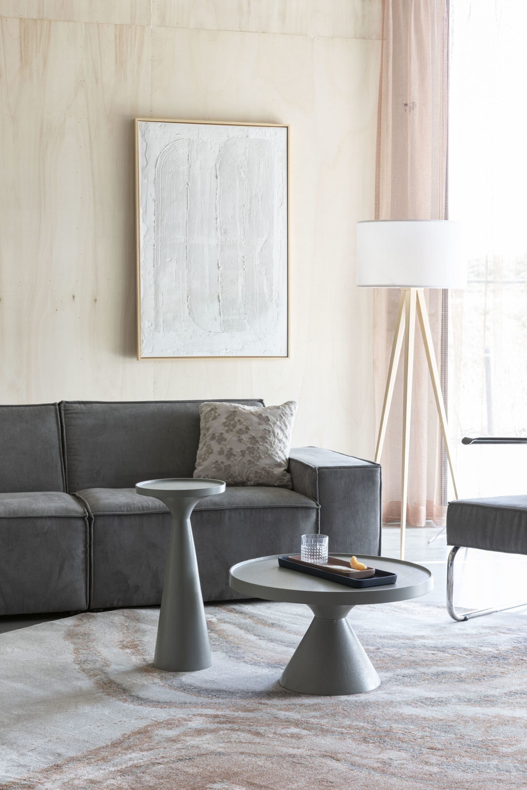 Vloerkleed Solar Ø240 - Grey/terra - Afbeelding 18