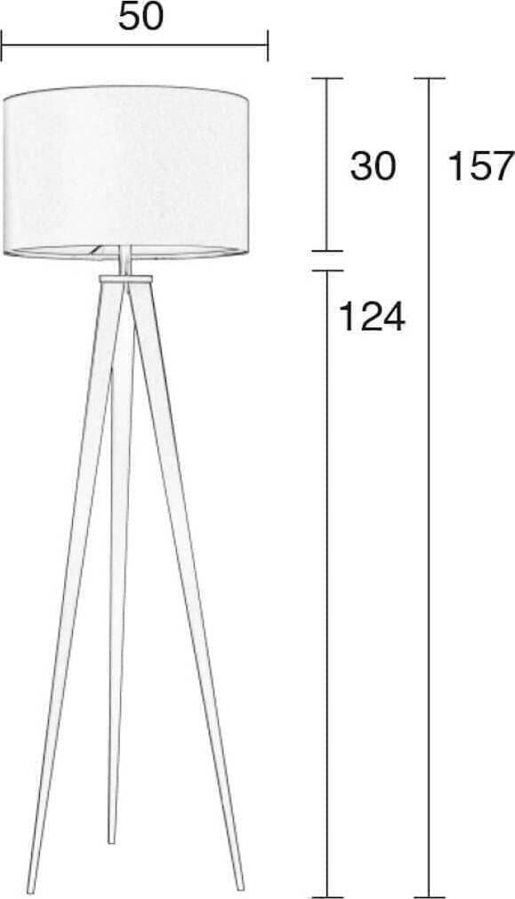 Vloerlamp Tripod Black/grey Zuiver ZVR5000800