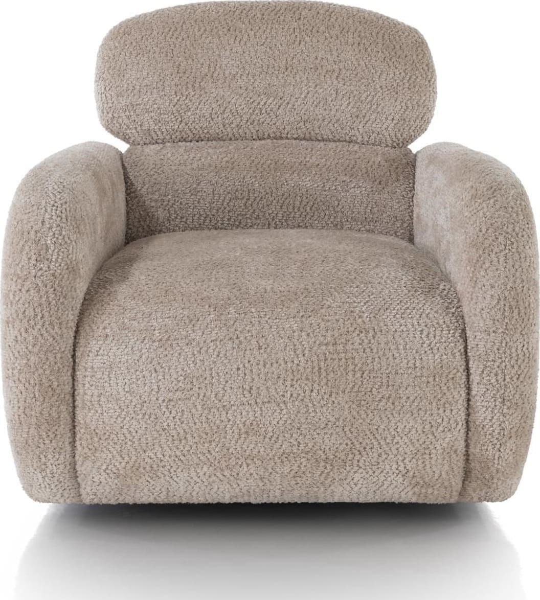 Xooon Ostia draaifauteuil - stof derby beige Fauteuil