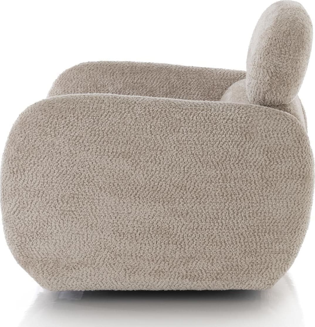 Xooon Ostia draaifauteuil - stof derby beige Fauteuil