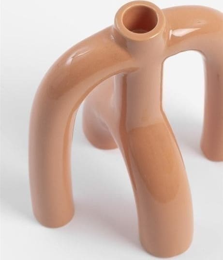 COCO maison Adele kandelaar H20cm Oranje Kandelaar