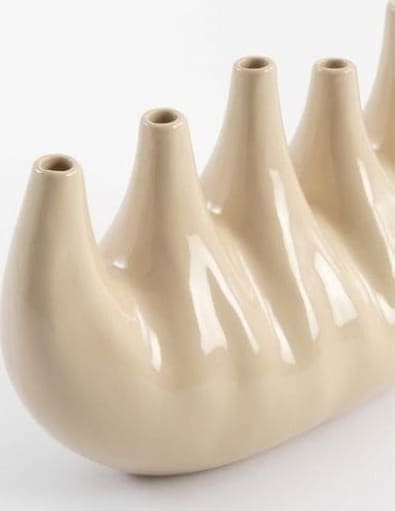 COCO maison Elien vaas H24cm Beige Vaas