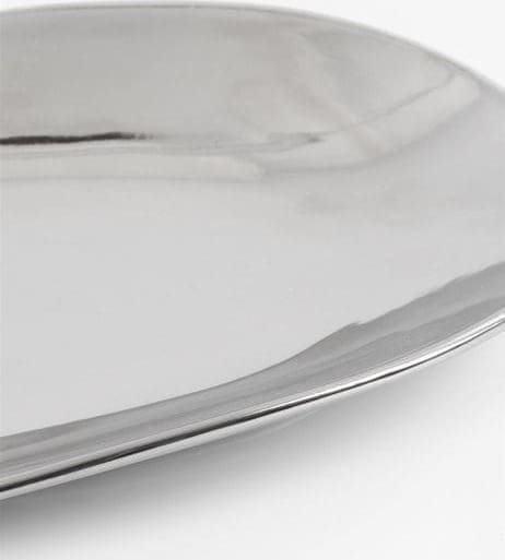 COCO maison Lisette schaal 21x47cm Zilver|Grijs Schaal