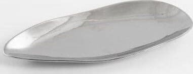 COCO maison Lisette schaal 21x47cm Zilver|Grijs Schaal