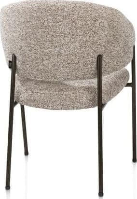 Henders & Hazel Gavin armstoel - steelbrown frame - pocketvering - stof Luton - koper Koper Armstoel