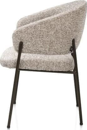 Henders & Hazel Gavin armstoel - steelbrown frame - pocketvering - stof Luton - koper Koper Armstoel