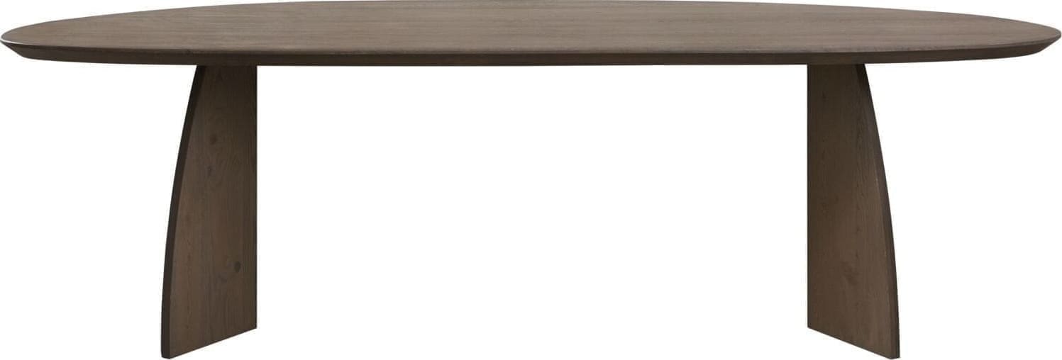 INHOUSE Eettafel Taranto kiezel eikenhout 250x115cm Bruin Eettafel