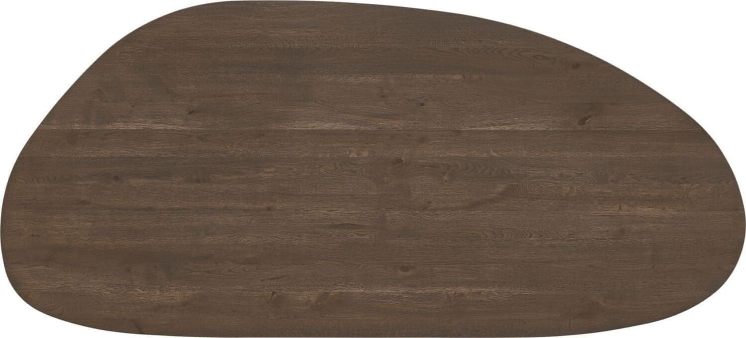 INHOUSE Eettafel Taranto kiezel eikenhout 250x115cm Bruin Eettafel