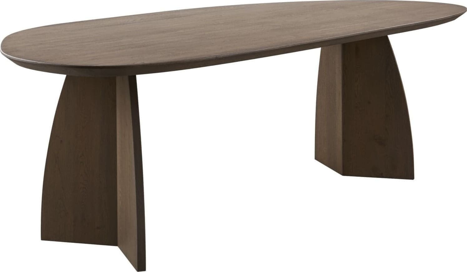 INHOUSE Eettafel Taranto kiezel eikenhout 250x115cm Bruin Eettafel