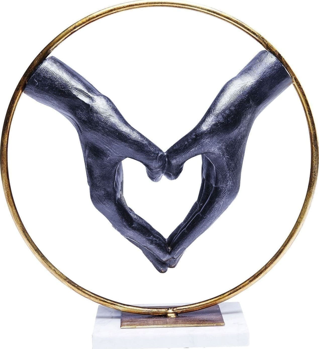 Beeld Elements Heart Hand 33cm Kare Design Beeld 60843