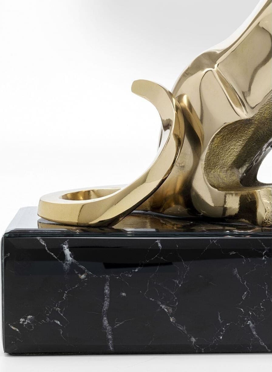 Beeld Lion On Marble 34cm Kare Design Beeld 53808