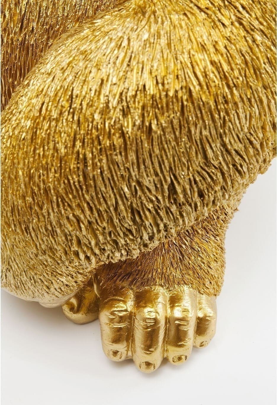 Beeld Monkey Gorilla Side Medium Gold 39cm Kare Design Beeld 61446
