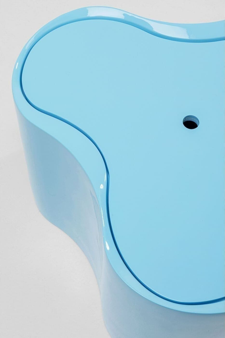 Bijzettafel Lotus Light Blue 30cm Kare Design Bijzettafel 70882