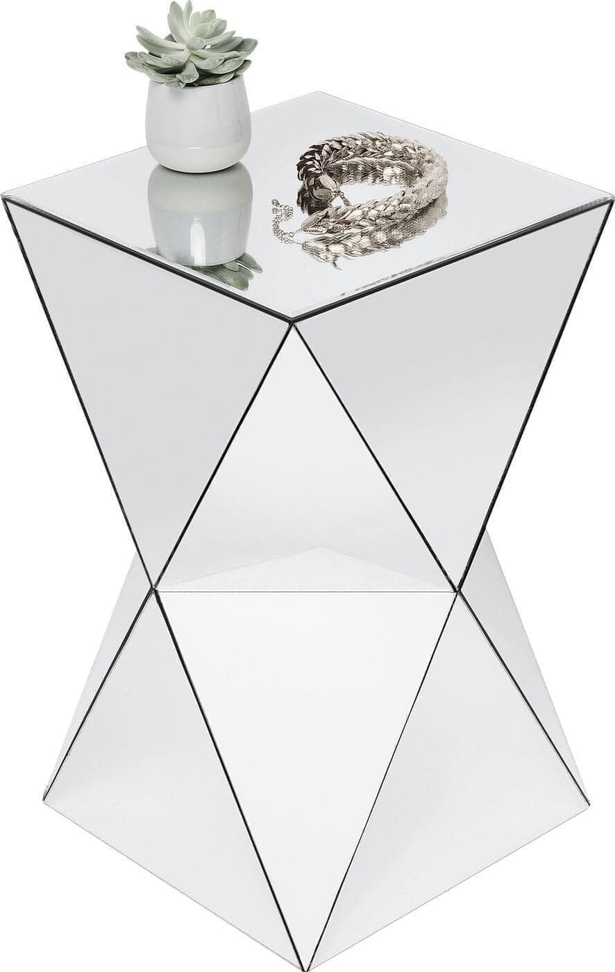 Bijzettafel Luxury Triangle 32x32cm Kare Design Bijzettafel 84157