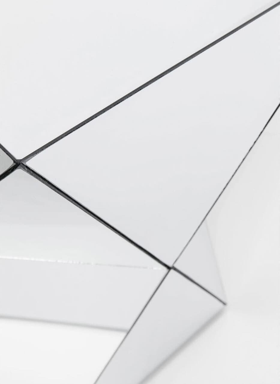 Bijzettafel Luxury Triangle 32x32cm Kare Design Bijzettafel 84157