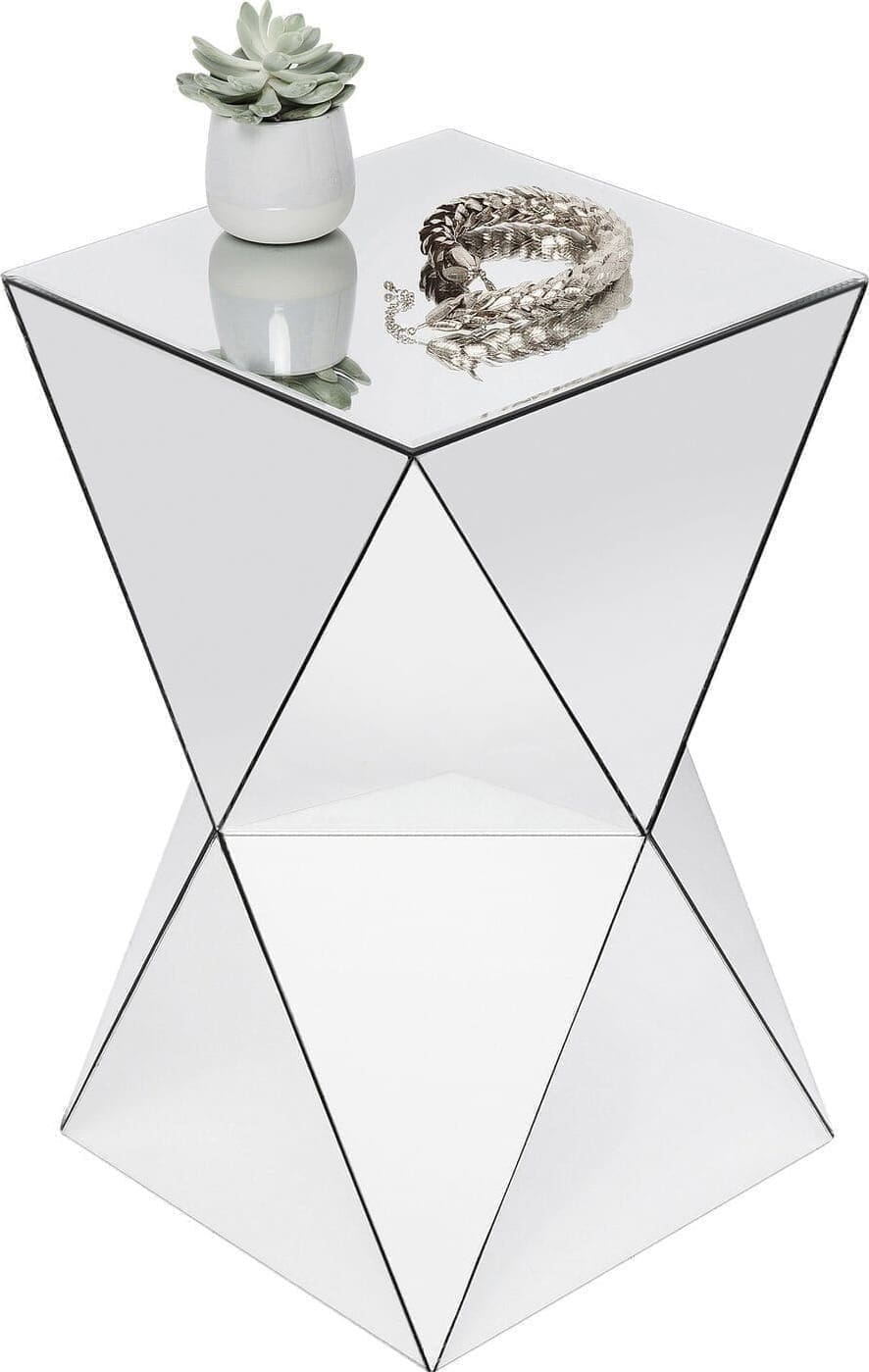 Bijzettafel Luxury Triangle 32x32cm Kare Design Bijzettafel 84157