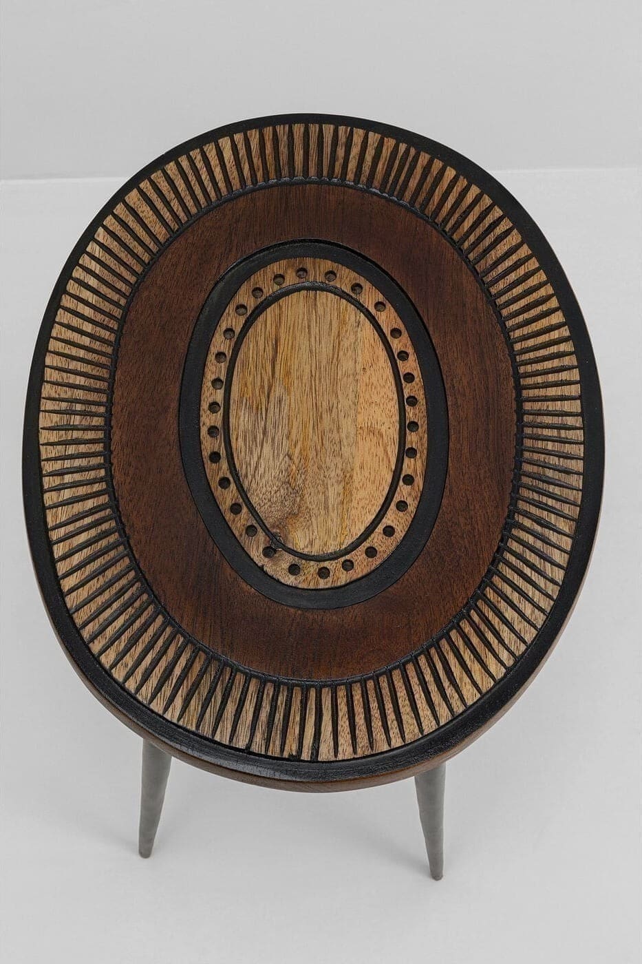 Bijzettafel Medina Oval 40x30cm Kare Design Bijzettafel 70139