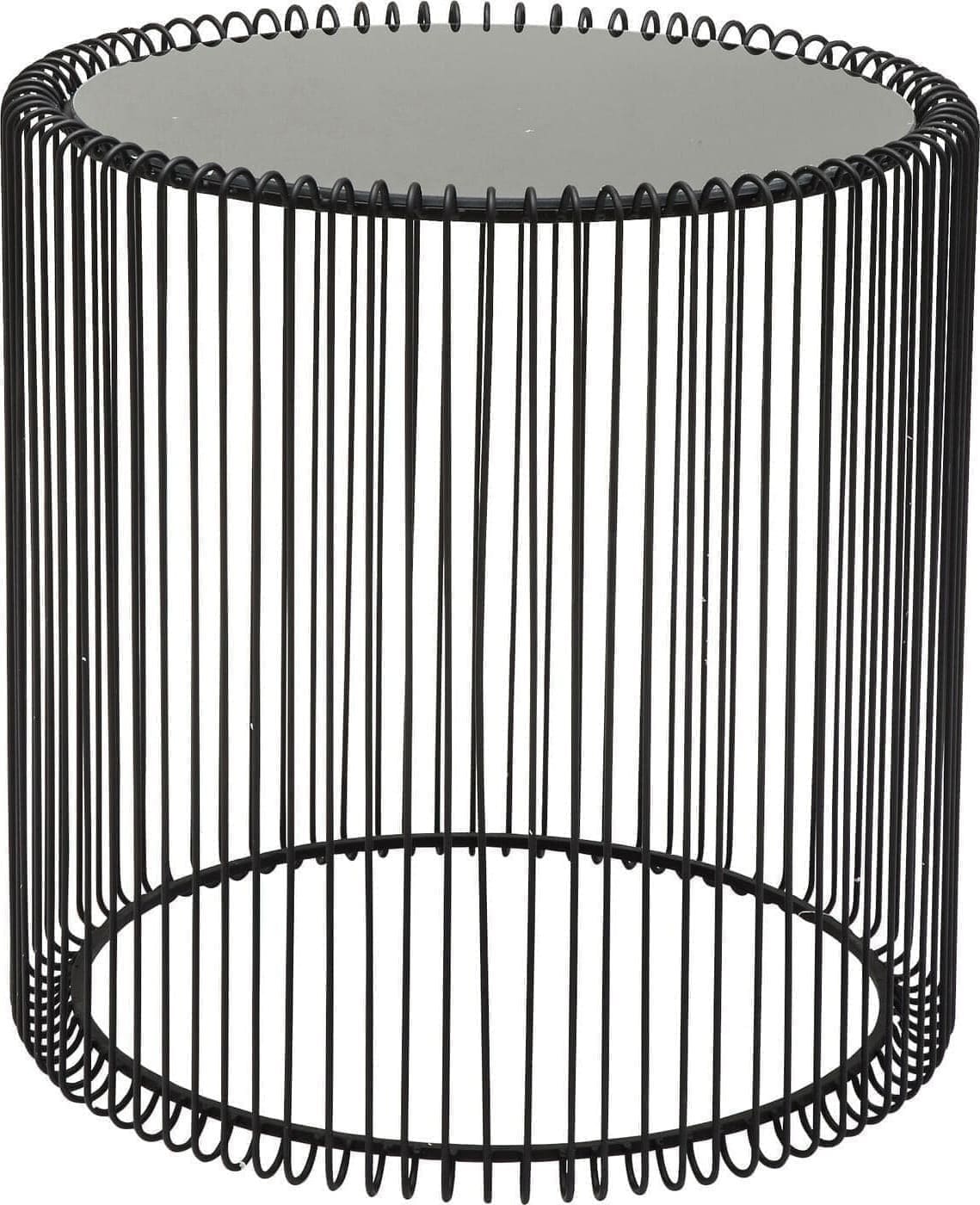Bijzettafel Wire Black Ø44cm (2/Set) Kare Design Bijzettafel 79578