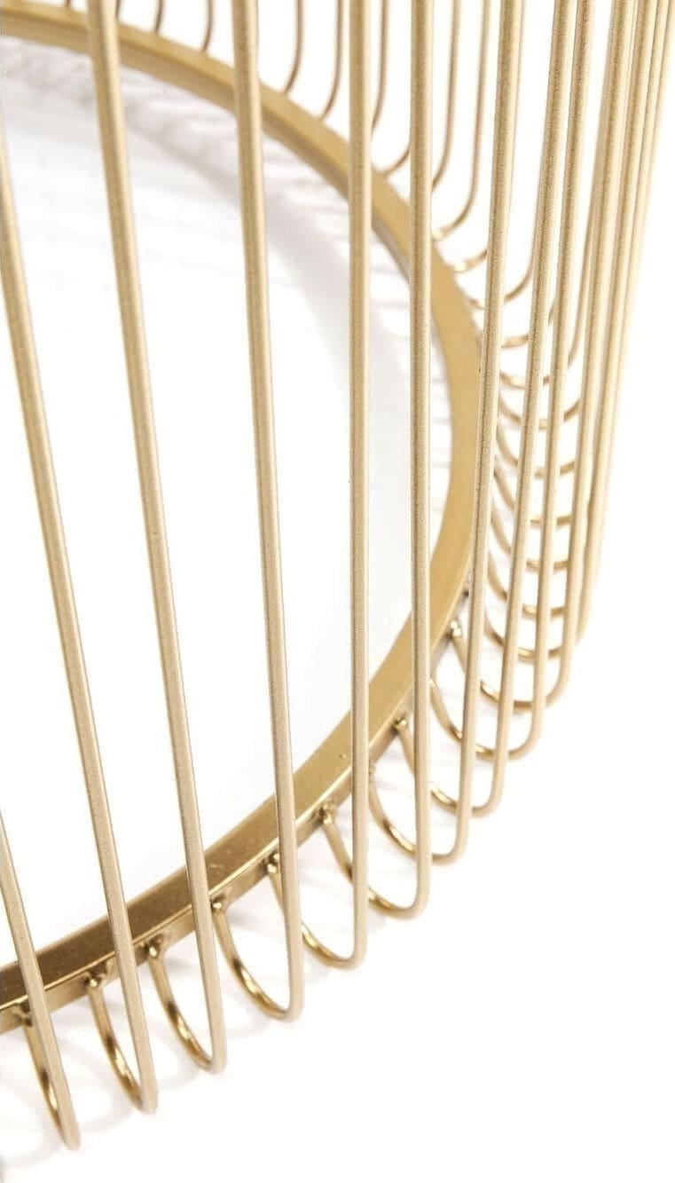 Bijzettafel Wire Brass (2/Set) Kare Design Bijzettafel 83457