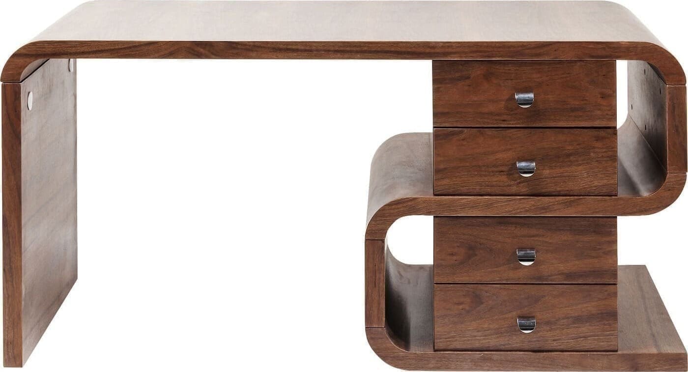 Bureau Soft Snake Walnut 150x70cm Kare Design Bureau 82993