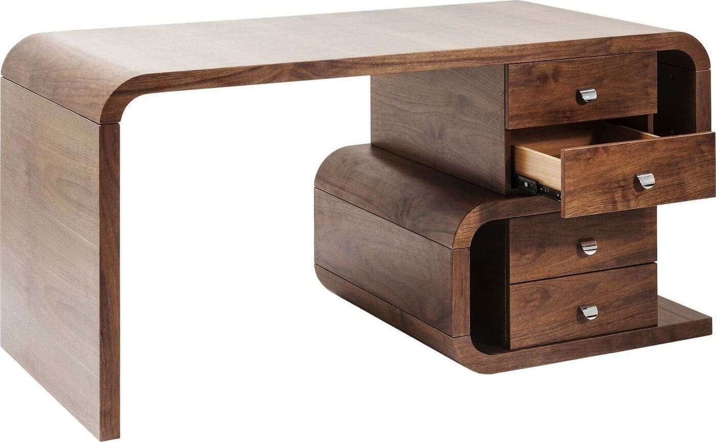 Bureau Soft Snake Walnut 150x70cm Kare Design Bureau 82993