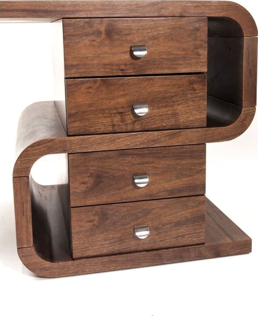 Bureau Soft Snake Walnut 150x70cm Kare Design Bureau 82993